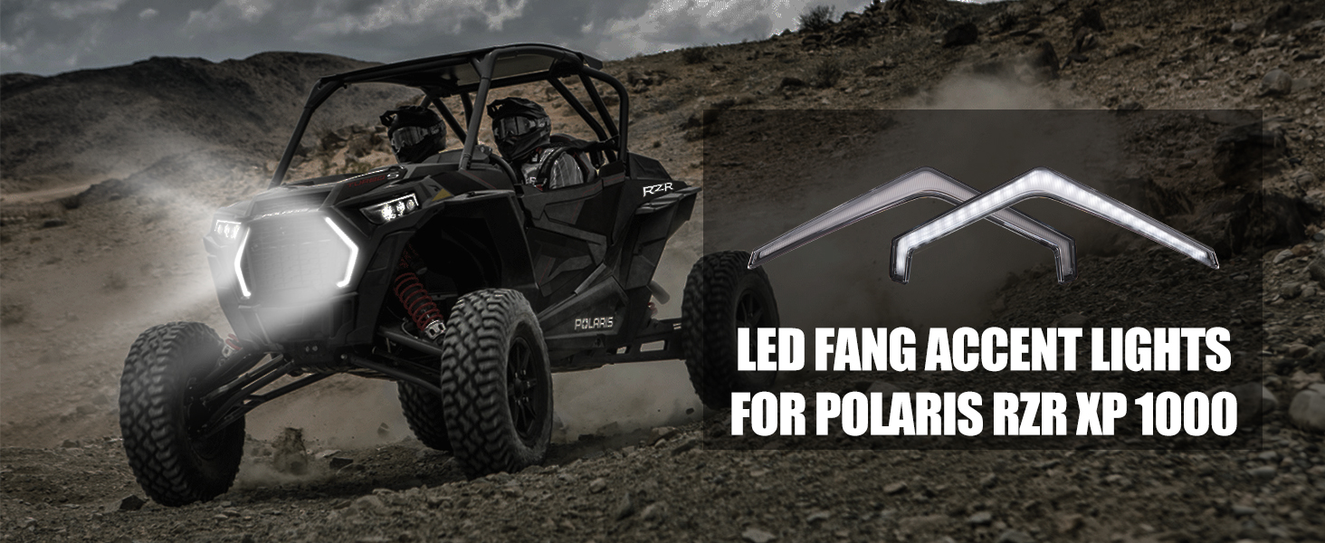 Front Grill Light & Fang Light for Polaris RZR