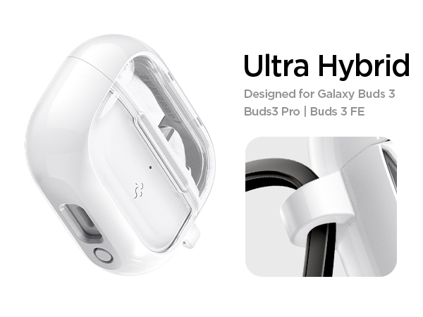 galaxy buds 3 ホワイト+Spigenケース Galaxy Buds Series Case Ultra Hybrid - Spigen.com Official