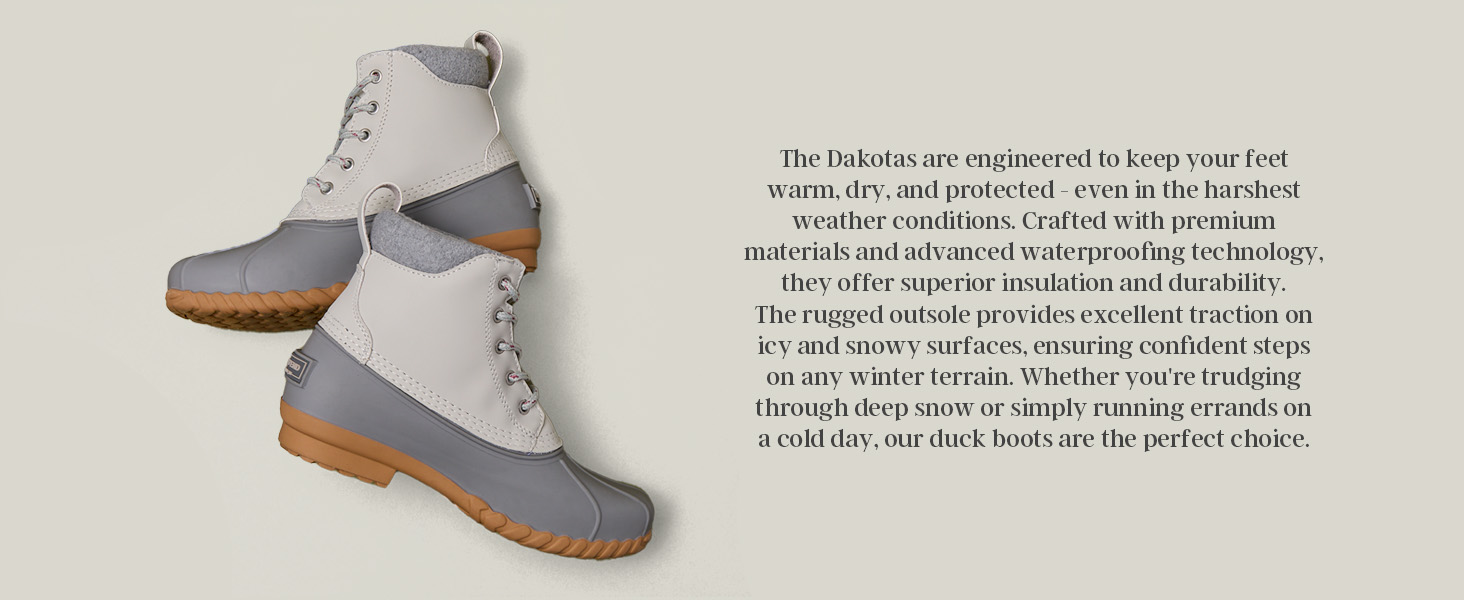 Lands End Dakota Waterproof Duck Boot for Women