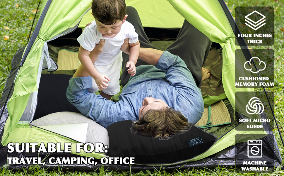 Gold Armour Camping Pillow Travel Pillow for Sleeping and Traveling Camping Accessories Gear
