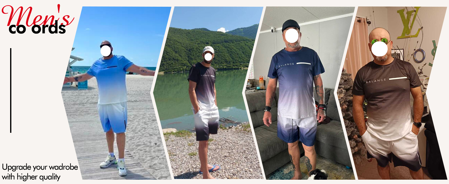 Men's Tropical Graphic 2 Piece Outfits