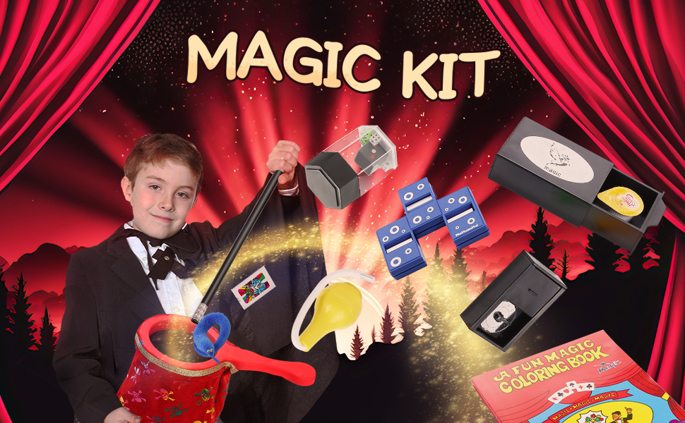 Skirfy Magic KitMagic Tricks for Kids Age 68,Perfect Magic Toys for Kids,Ideal Birthday Easter