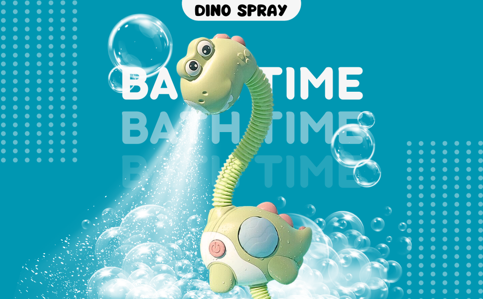 Baby Bath Toy Electric Dinosaur Shower Head, Kids Water