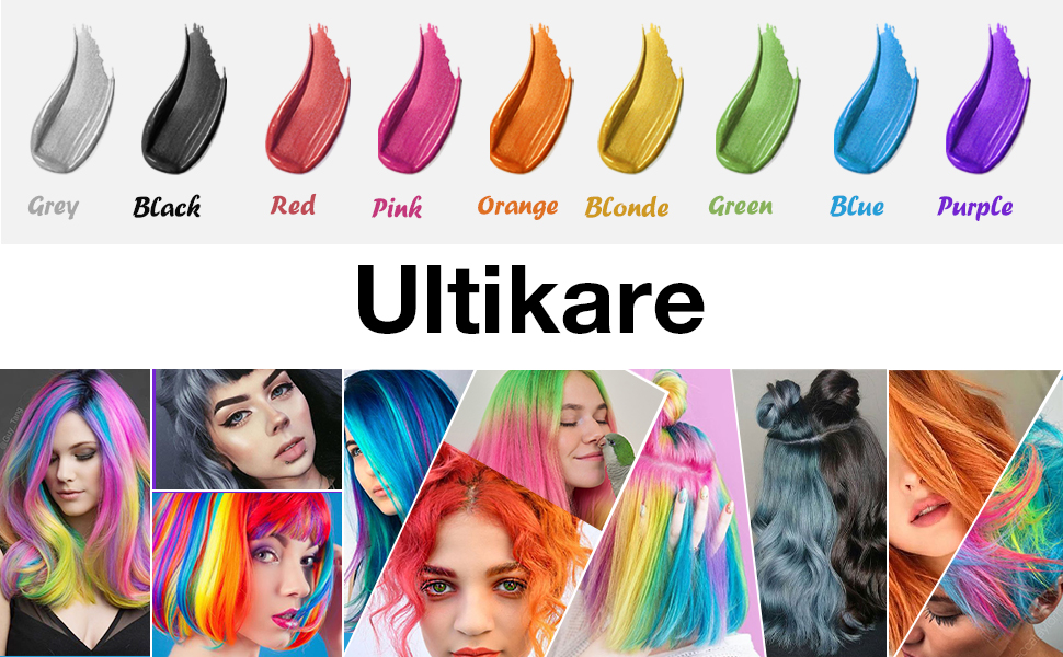 coloured hair wax