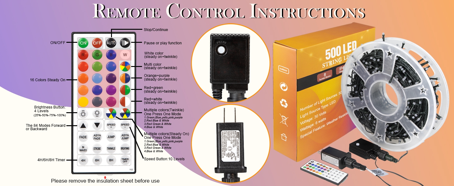 remote control instructions