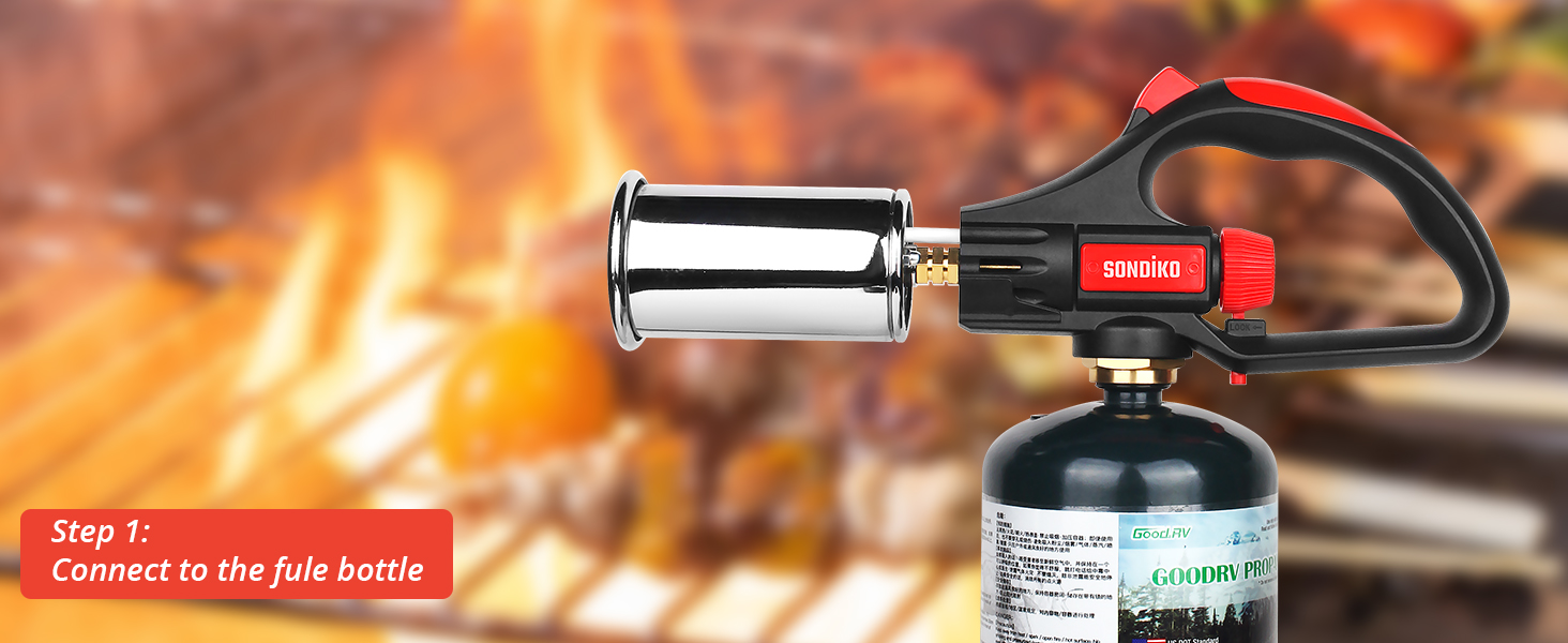 Sondiko Cooking Propane Torch Head Kitchen Torch, Outdoor