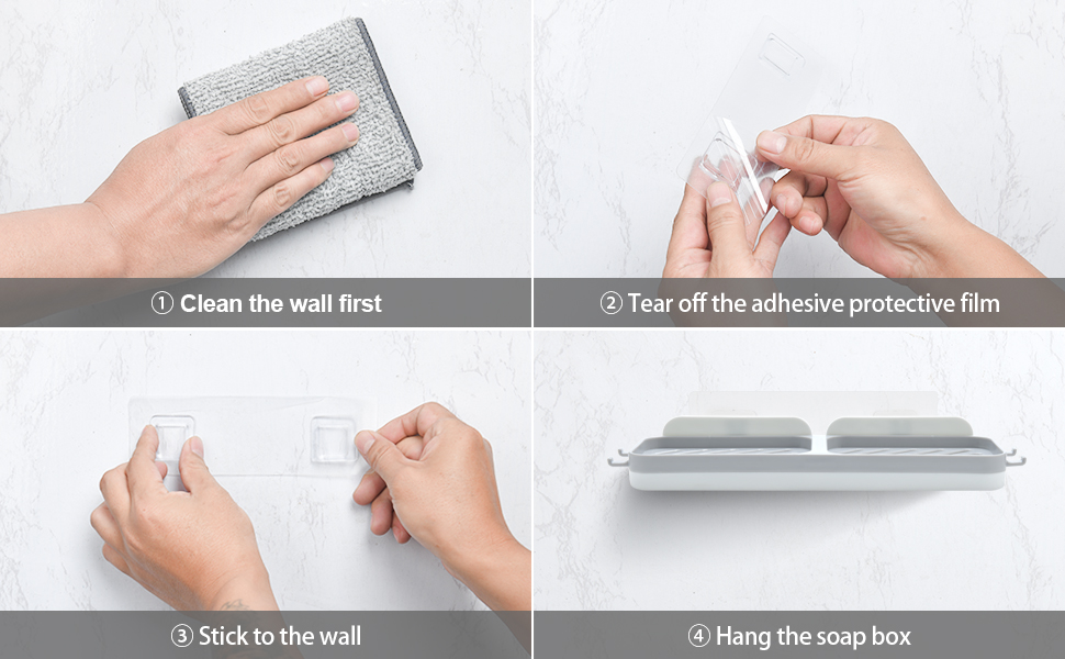 Soap Dish for Shower Wall,Soap Holder for Shower Wall,with