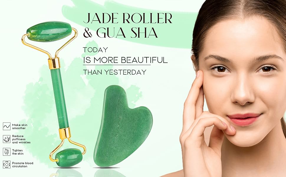 jade roller and gua sha