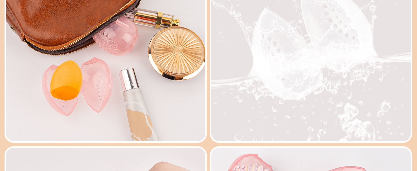 Breathable Makeup Sponge Case Protective Plastic