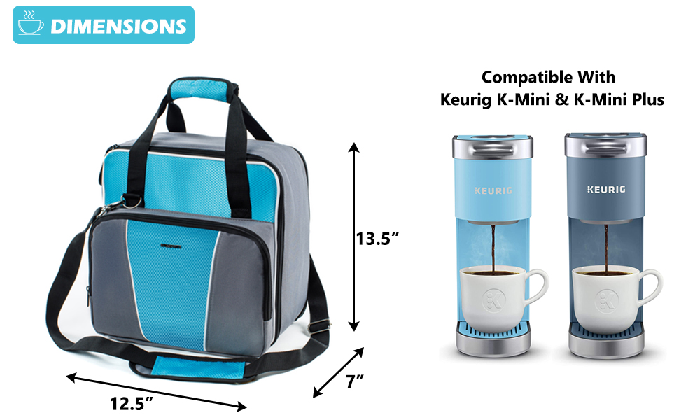 BAGSPRITE Coffee Maker Travel Bag Compatible with Keurig K