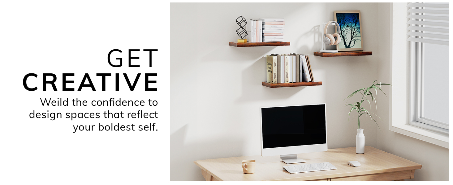 floating shelves for wall