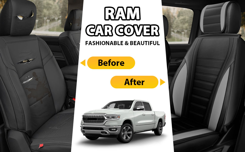 Octomo Seat Covers Full Set for Dodge Ram 1500 20092023 Classic