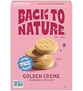 Back to Nature Golden Creme Sandwich Cookies - Dairy Free, Non-GMO, Made with Wheat Flour, Delici...