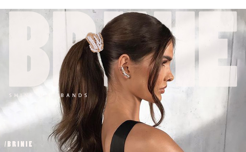hair accessories for women and girls pearl hair scrunchies for girls