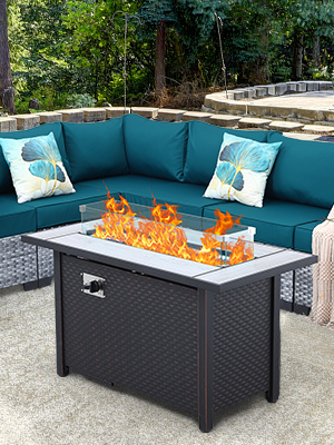 patio furniture with fire pit