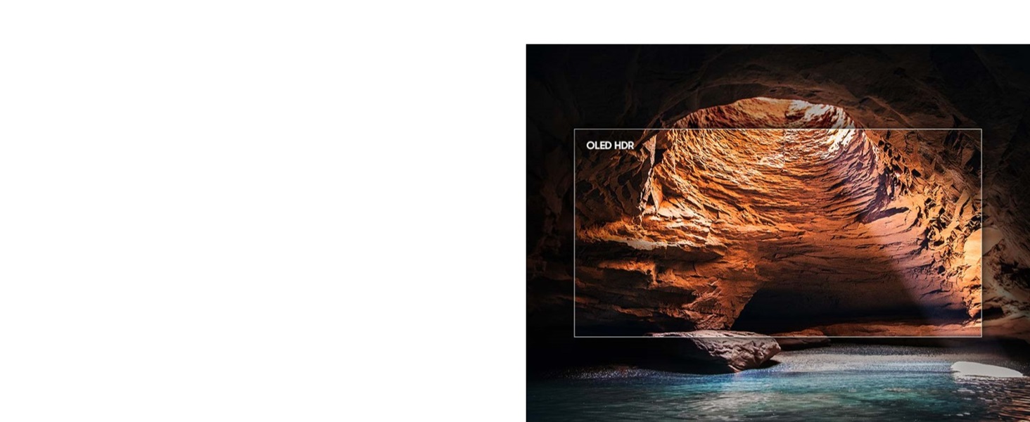 samsung oled tv, tv with oled hdr pro for intense contrasts in every single pixel