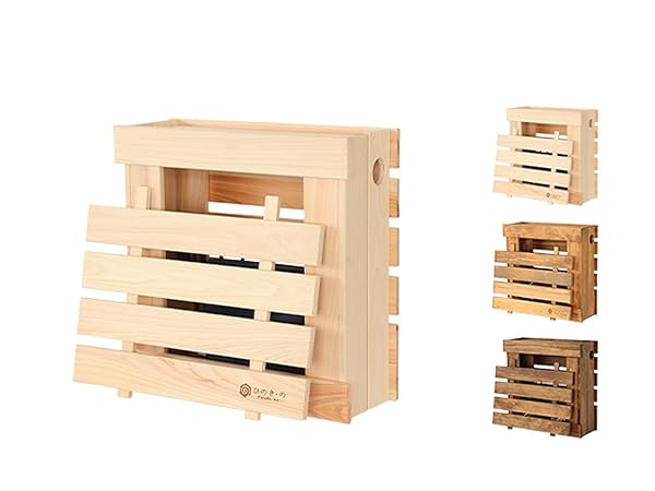 Amazon.co.jp: ルーター収納ボックス 木製 日本製 ひのき使用 2