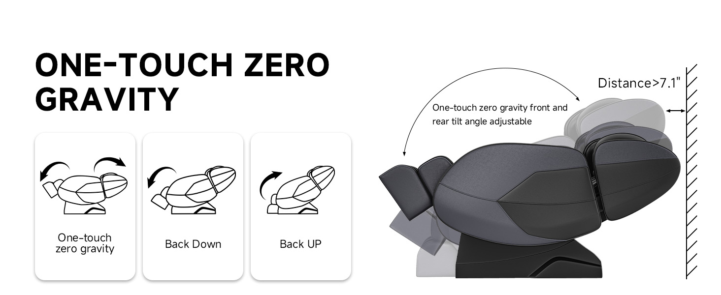 One-touch Zero Gravity Back Down Back UP