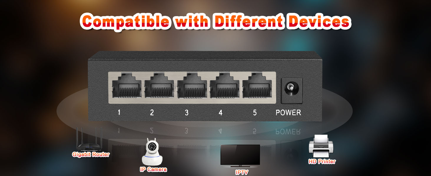 8 Ports Gigabit Ethernet Switch