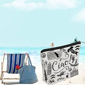 Italy Trip Makeup Pouch bag