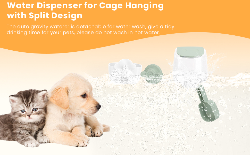 automatic cage hang food dispenser