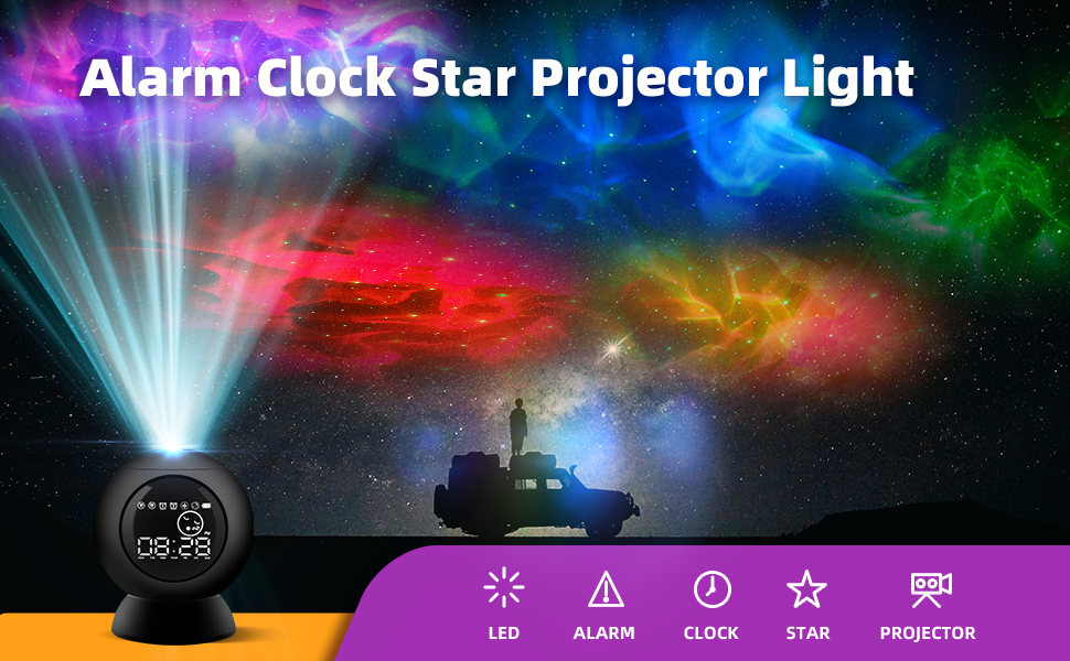 LitEnergy LED Star Projector for Kids Bedroom, Galaxy