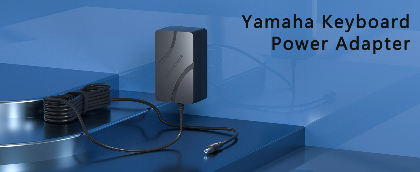 VHBW Replacement for Yamaha Keyboard Adapter 12V Compatible with Yamaha