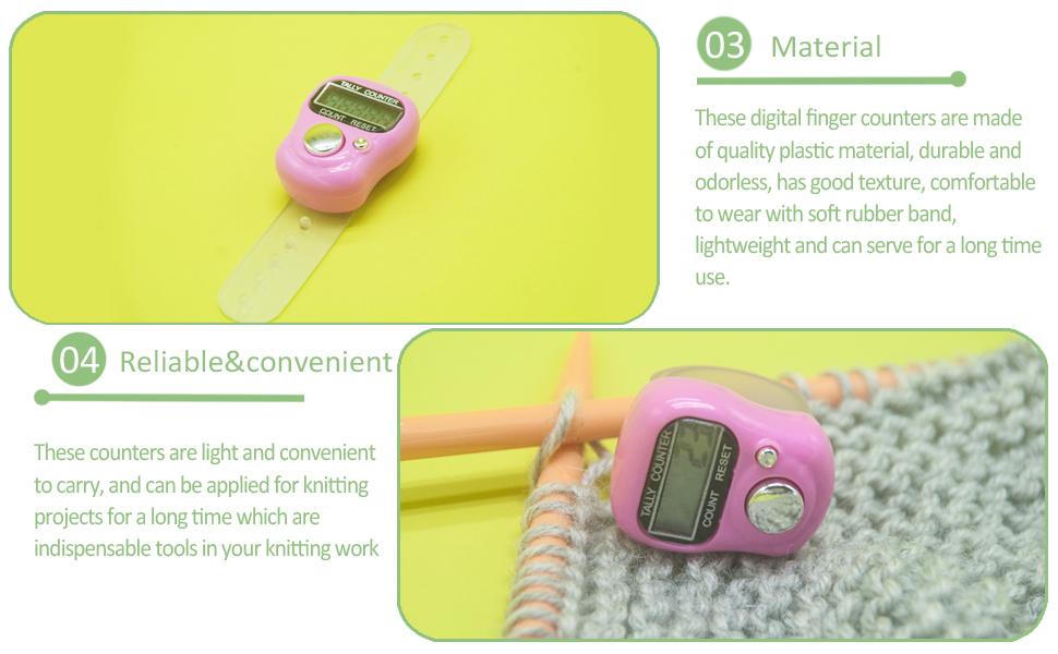 LAMXD Knit Counter Knitting Crochet Stitch Marker Row