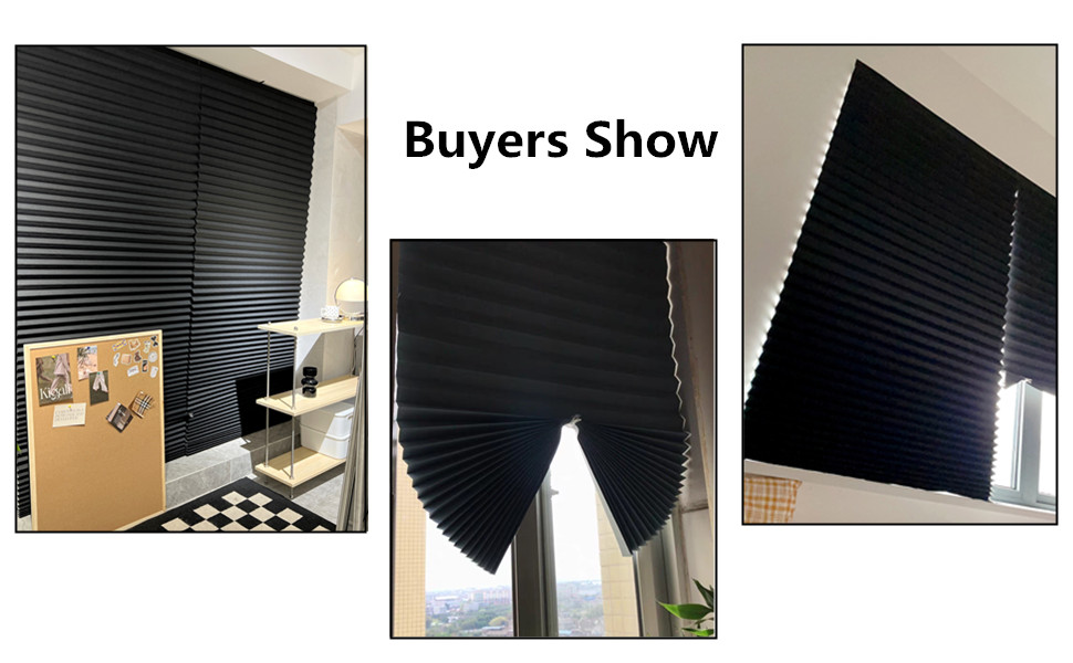 No Drill Blinds NonWoven Fabric Cut to Size Blackout Thermal Easy Fit