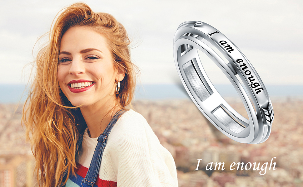 Spinner Ring S925 Sterling Silver Fidget Anxiety Worry