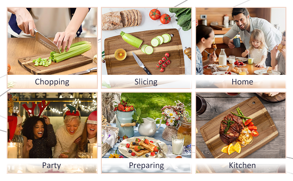 Chopping Board Reversible Cheese Charcuterie Serving Board