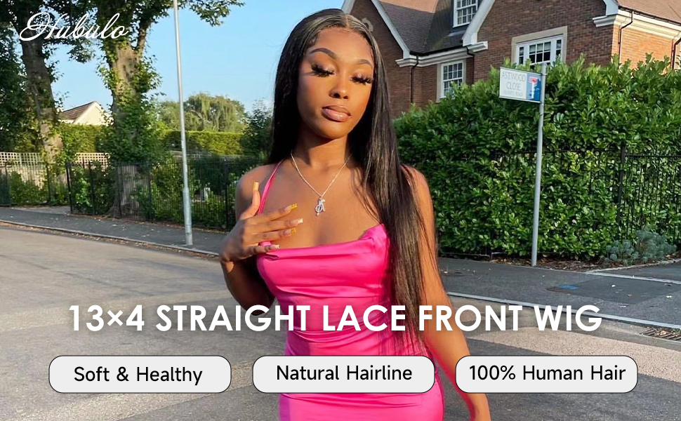 13x4 Straight Lace Front Wigs Human Hair