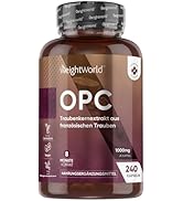 OPC Traubenkernextrakt - Aus französischen Trauben - Liefert 950mg OPC pro 1 Kapsel - 240 Stücke ...