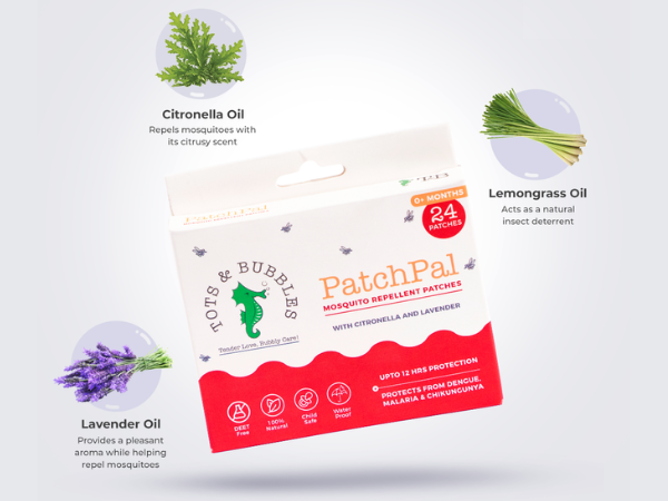 Tots and Bubbles Patchpal 100% Natural Mosquito Repellent Patches ...