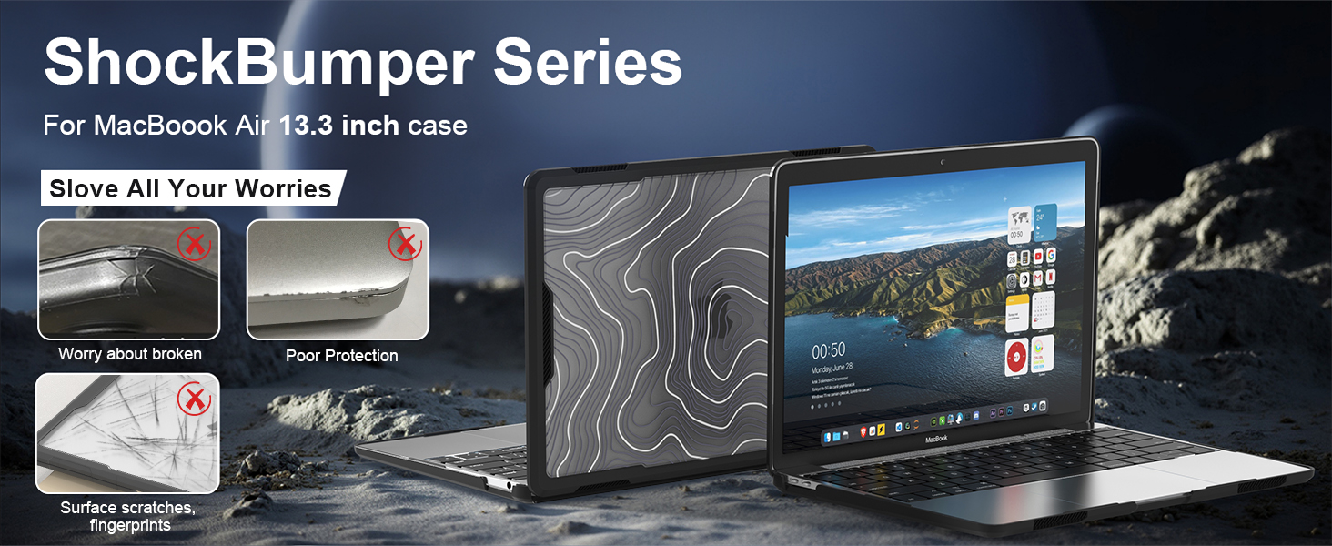 iCasso for MacBook Air 13 Inch Case 2021,20202018 Release