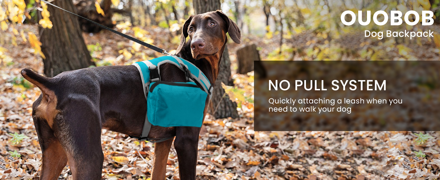 dog harness with backpack