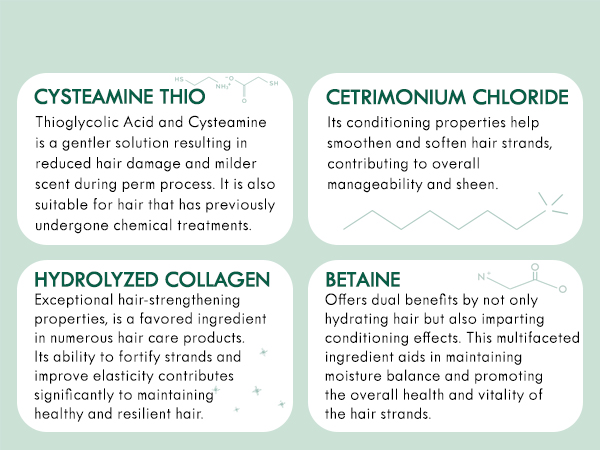 Bonplex Cysteamine Thioglycolic Perm Ingredients benefits