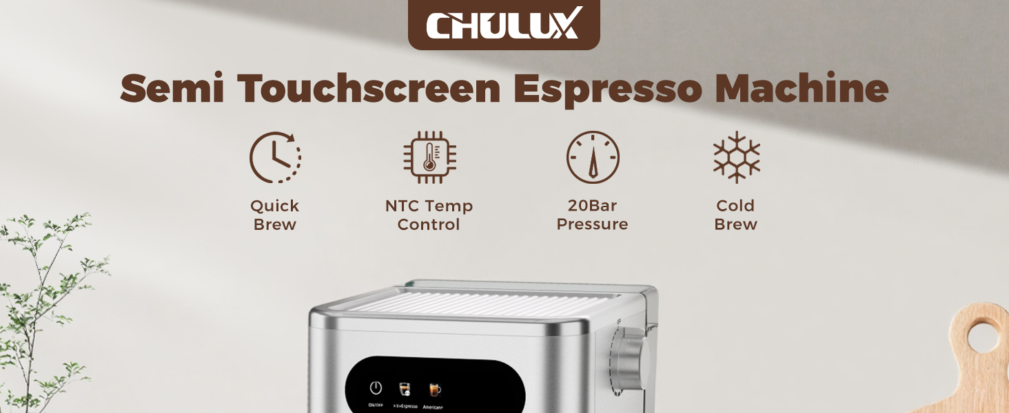 CHULUX Espresso machine on the table