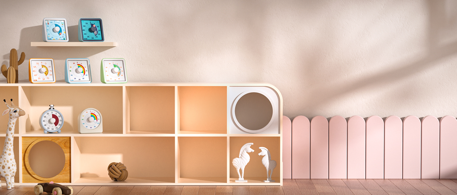 LIORQUE 60 Minute Visual Timer for Kids, Visual Countdown Timer Clock