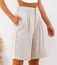 linen bermuda shorts