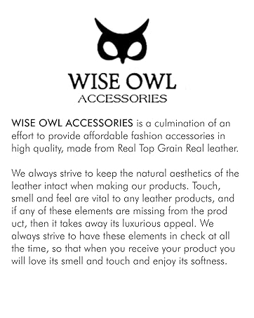 wise owl accessories real leather craftmanship handcrafted wallets top grain card cases