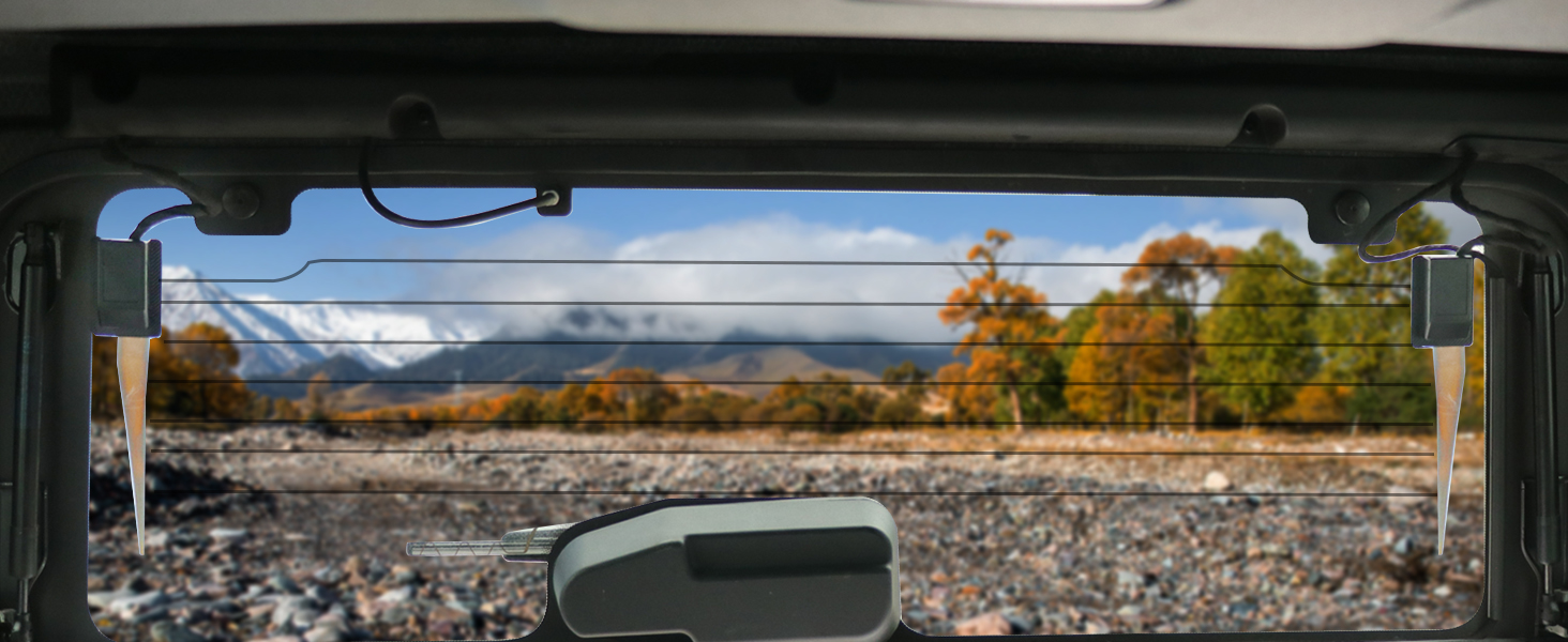 Window Heating Wire Protector for Bronco