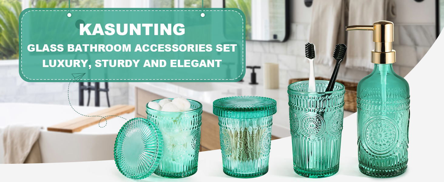 bathroom accessory set