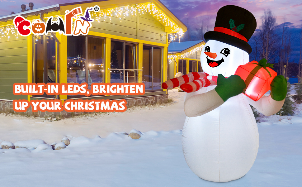 COMIN 5ft Christmas Inflatables Outdoor Decorations, Blow