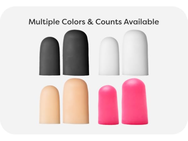 gel toe cap colors available black white beige hot pink
