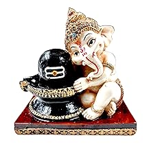 Ganesha idol Lord Ganesha Ganpati statue spiritual decor home temple gift divine polyresin.