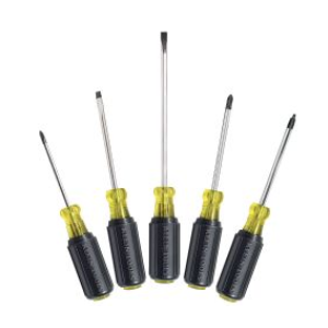 Klein Tools 85445 Screwdriver Set, Made in USA, Slotted