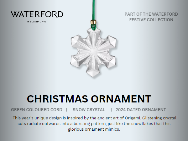  クリスタル　オーナメント　ウォーターフォード　クリスマス Amazon.com: Waterford Annual Snow Crystal Ornament 2024
