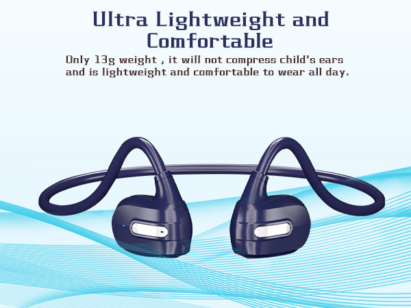 BANIGIPA Kids Headphones Open Ear Headphones Bluetooth 5.4 Headset w/Mic for School Protect Hearing