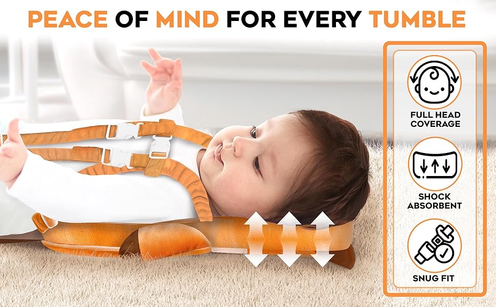 Fox Design: Full Head Protection, Shock Absorbent, and Snug Fit for Baby's Safety